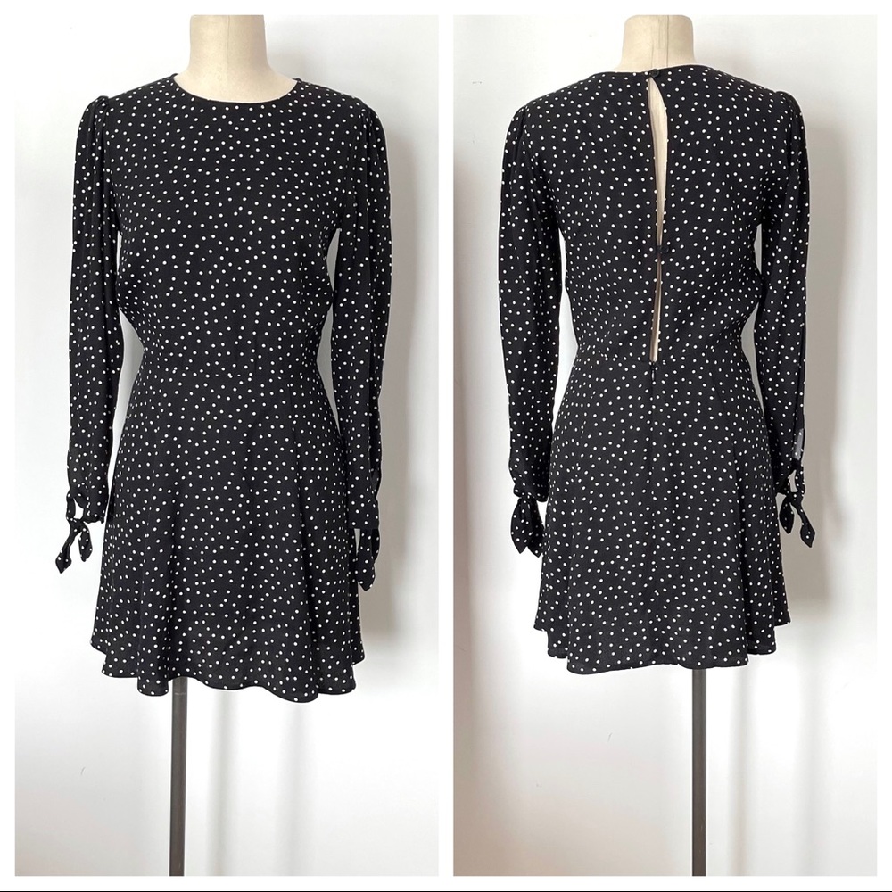Reformation polka dot dress sz 6 (k902)